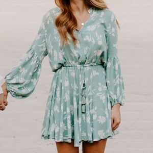 VICI Mint Floral Dress